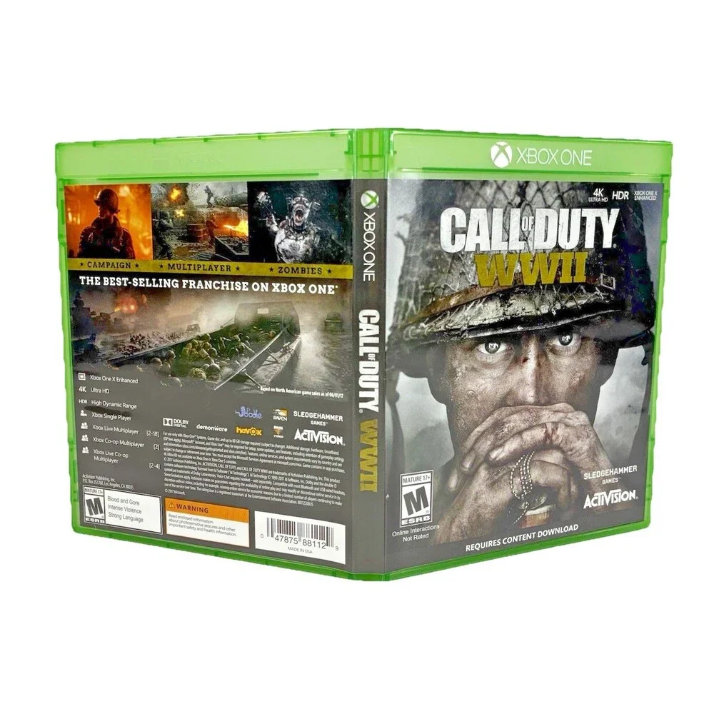 Call of Duty WWII Microsoft Xbox One Activision 2017 Tested